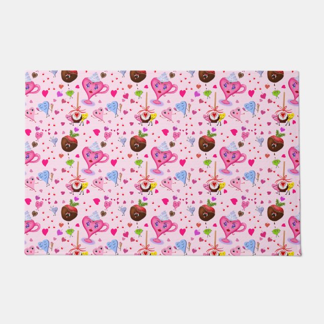 Sweet Hearts Celebrating Everywhere   Doormat (Front)