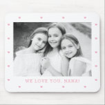 Sweet Hearts EDITABLE COLOR Custom Photo Mouse Pad<br><div class="desc">Personalized photo gift designed by Berry Berry Sweet. Visit our site at www.berryberrysweet.com for modern stationery and custom gifts.</div>