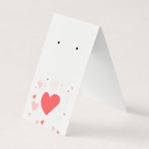 Sweet Hearts Fold Over Earring Card