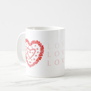 SWEET HEARTS "LOVE" White Mug