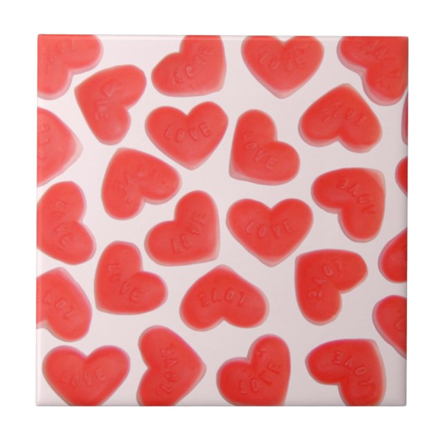 Sweet Hearts Pink tile (Front)
