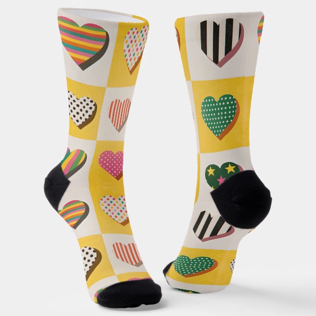 Sweet Hearts Socks (Angled)