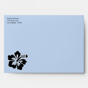 Sweet Hibiscus Wedding 5 x 7 Envelope