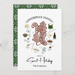 Sweet Holiday Gingerbread Holiday Card