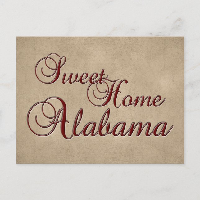 Sweet Home Alabama Post Card (Front)