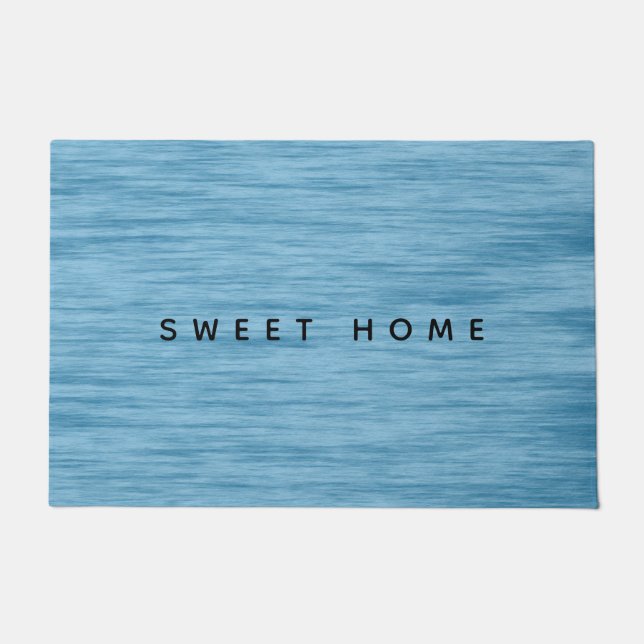 Sweet Home Blue Doormat | doormat (Front)