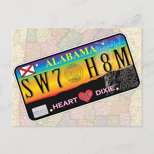 Sweet Home Carte Postale Alabama (Série de cartes) (Devant)