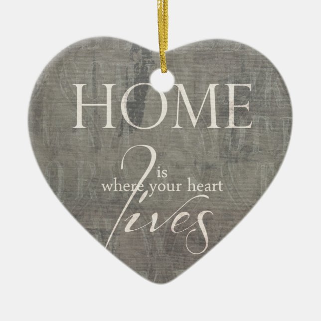 sweet home ceramic ornament (Front)