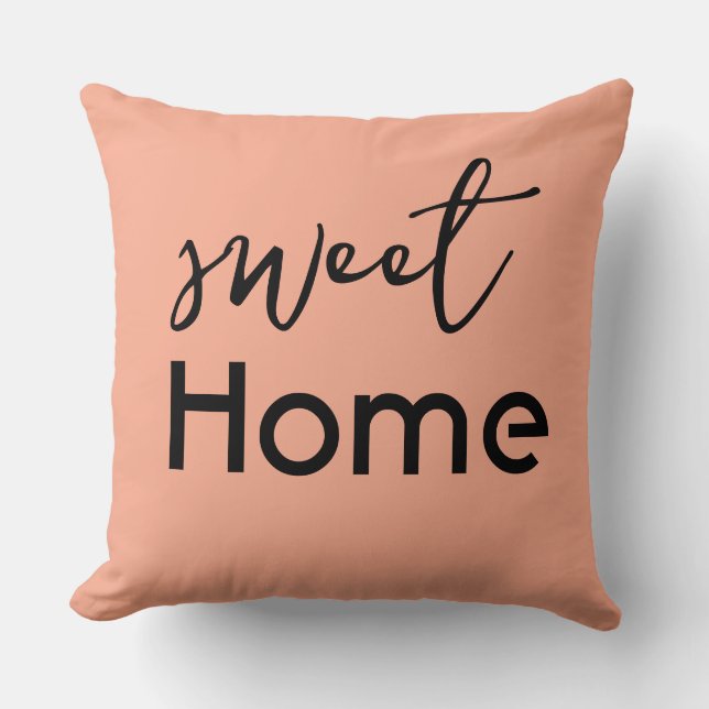 Sweet Home – Cozy Decorative Pillow  (Front)
