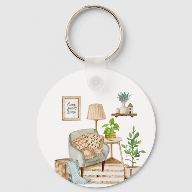 Sweet home keychain (Front)