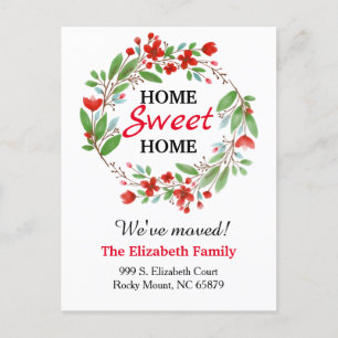 Sweet Home New Address Moving Announcement