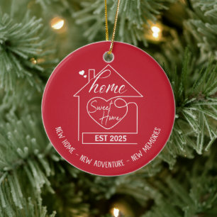 Sweet Home – New Home, New Adventure, New Memories Ceramic Ornament