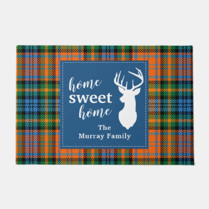 Sweet Home Tartan Clan Murray Personalized Plaid Doormat