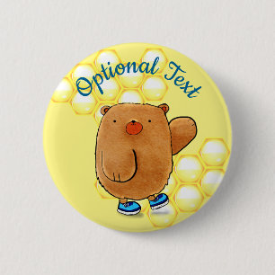 Sweet Honey Bear 2 Inch Round Button