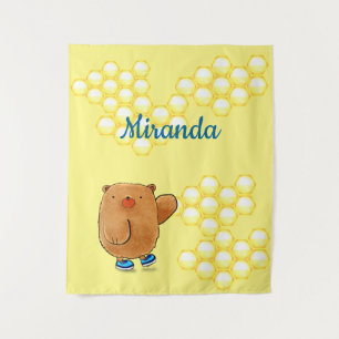 Sweet Honey Bear Tapestry