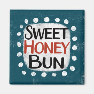 Sweet Honey Bun Refrigerator Magnet