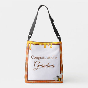 Sweet Honeybee Baby Shower  Crossbody Bag