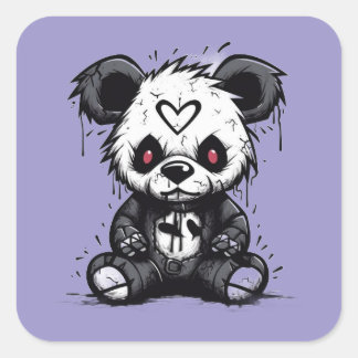 Sweet Horror Teddy Bear Sticker – Valentine