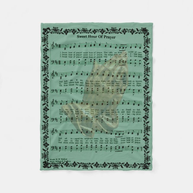 SWEET HOUR OF PRAYER FLEECE BLANKET (Front)