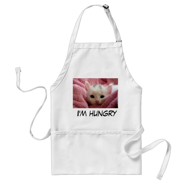 Sweet hungry Kitten Standard Apron (Front)