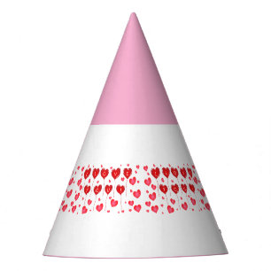 Sweet I Love You Pink Hearts-Cap Party Décor Hat