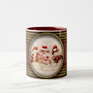 Sweet - Ice Cream - Banana split Two-Tone Coffee Mug