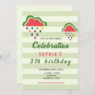 Sweet Ice Cream Birthday Invitation