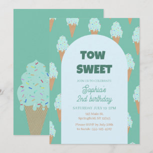 Sweet Ice Cream Birthday Invitation
