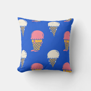 Sweet Ice Cream Delight Throw Pillow
