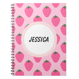 Sweet Inspiration : Personalized Strawberry Notebook