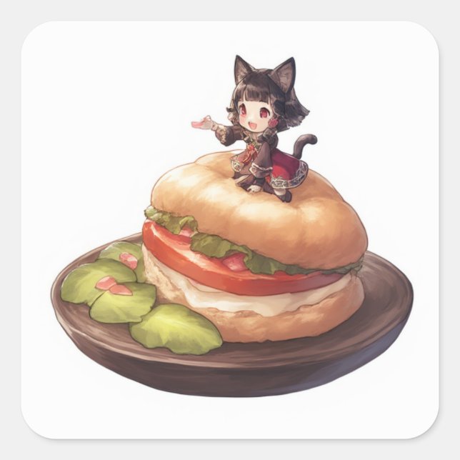 Sweet Inspired Design Square Sticker (Front)