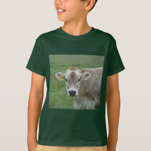 Sweet jersey cow in pasture T-Shirt