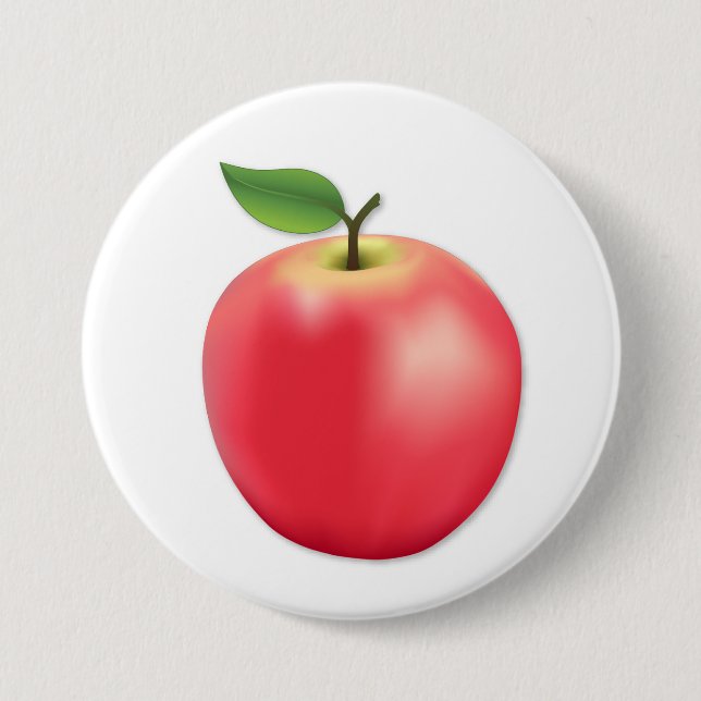 Sweet, Juicy Apple  3 Inch Round Button (Front)
