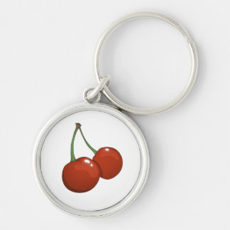Sweet Juicy Cherries on a Key Chain 