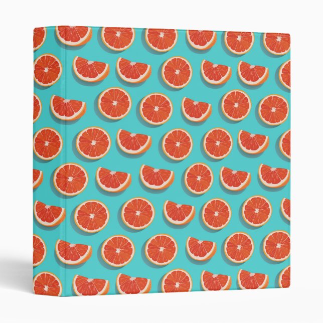 Sweet Juicy Orange Pattern Binder (Front/Spine)