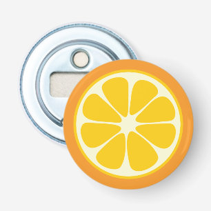 Sweet Juicy Orange Tropical Citrus Fruit Slice Bottle Opener