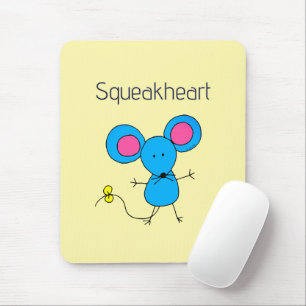 Sweet Kawaii Mouse Squeakheart Love Pun Pad