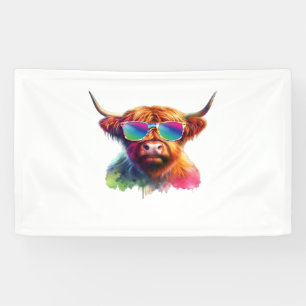 Sweet Kind and Humble Sunflower Cow Autumn Fall Es Banner
