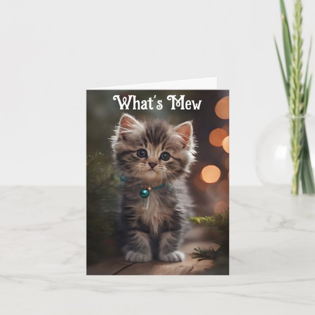 Sweet Kitten Greeting Card (Front)