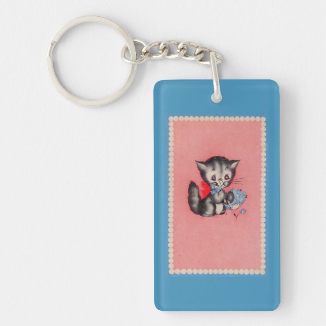 sweet kitty cat keychain (Front)