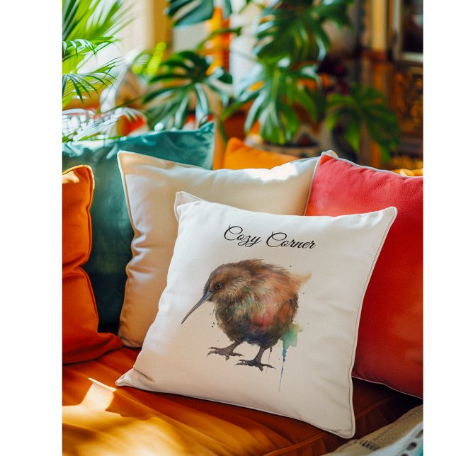 Sweet Kiwi, custom Throw Pillow (Creator Uploaded)