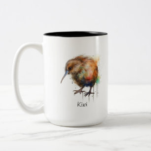 Sweet Kiwi, custom Two-Tone Coffee Mug