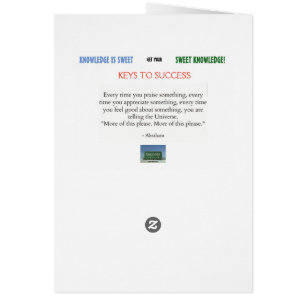SWEET KNOWLEDGE CARD