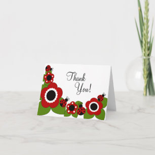 Sweet Ladybug Thank You Note