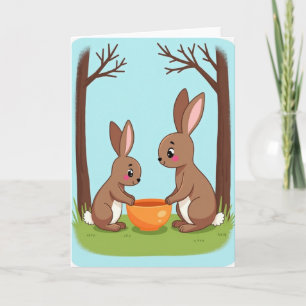 Sweet Lagomorph Friends Card