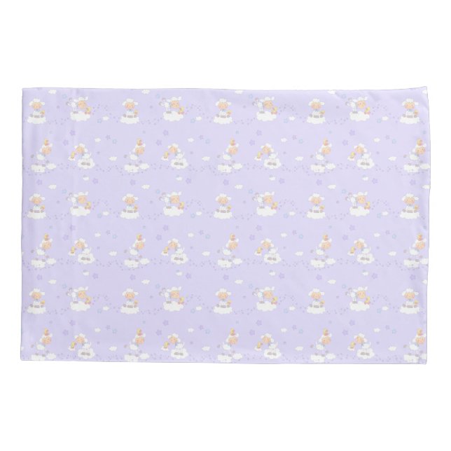 Sweet Lamb on Cloud Pillowcase (Back)