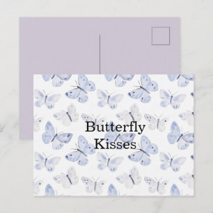 Sweet Lavender Purple Butterflies Postcard