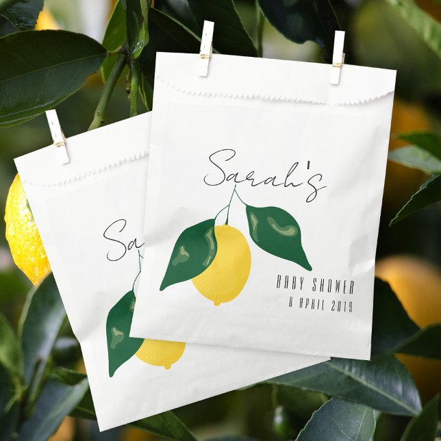 Sweet lemon Baby Shower Favour Bag (Creator Uploaded)