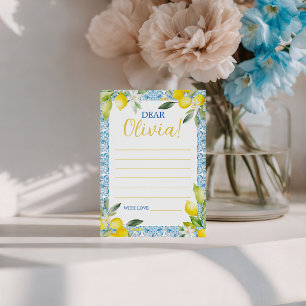 Sweet Lemon Birthday Time Capsule Card
