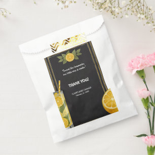 Sweet Lemonade Chalkboard Stand Baby Shower Favour Bag
